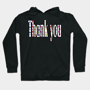 Thank You - Words Hoodie